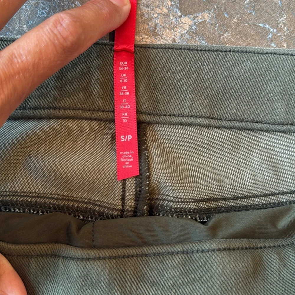 Spanx Olive Green Jeanish Ankle Jegging Size Small - Picture 6 of 15